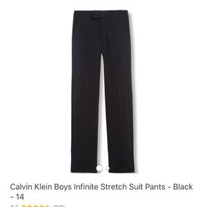 Calvin Klein Boys Stretch Suit Pants